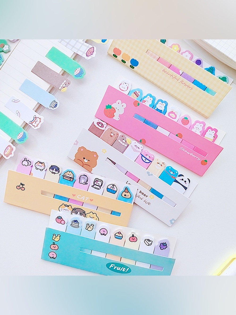 8 Cartoon Sticky Note Tab Set - Picture 3 of 8